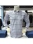 Klasik %100 Cotton Uzun Kollu Terletmeyen Kışlık 2 Renkli Çizgili Gömlek (Regular Kalıp) 3