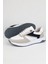 Erkek Spor Sneaker Beyaz ve Taş Rengi Ayakkabı Ortopedik Tabanlı D100 4