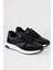 Siyah Erkek Spor Sneaker Ayakkabı Ortopedik Tabanlı D100 2