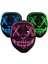 Işıklı LED Maske Parti Eğlence Maskesi Hallowen Neon Maske 3