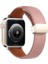 Apple Watch 42MM KR414 Daks Deri Kordon - Pembe 1