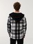 Yeni Sezon Kapüşonlu Ekose Desenli Erkek Gömlek Ceket 4