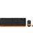 A4 Tech FG1010 Kablosuz Standart Turuncu Q Klavye Mouse 1