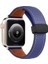 Apple Watch 38MM KR414 Daks Deri Kordon - Lacivert 1
