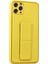 Iphone 11 Pro Max Kılıf Coco Deri Standlı Kapak - Sarı 2