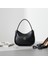 Metal Amblemli Siyah Hobo Omuz Çantası 1