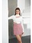 Lvsqvr Iki Düğmeli Şort Etek Pembe H26414 (Beden: M) 2