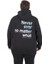 Büyük Beden Kapüşonlu Sweat Double Face Never 25706 Sıyah 3