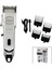 Ieg® USB Şarjli - Di̇ji̇tal Gösterge Saç - Sakal Kesme Traş Maki̇nesi̇ Çeli̇k Gövde - Kollu Tarak Ayar 1