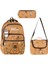 Kapipara Ilkokul Çantası 3 Lü Set Açık Kahve 1