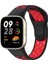 Xiaomi Redmi Watch 3 Spor Delikli Kordon - Siyah-Kırmızı 1
