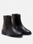 Siyah Hakiki Deri Fermuarlı Kadın Bot 2