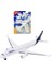 Metal Gövde Majorette Lufthansa Airbus A350 900 Ucak Modeli 11 cm Serbest Tekerlek 1:64 Ölçek 4
