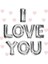 Ieg® I Love You Folyo Balon Gümüş Renk 35 cm (4887) 1