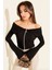 Lvsqvr Omzu Açık Fermuarlı Bluz Siyah T4330 (Beden: Xl) 1