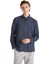 Yeni Sezon Slim Fit Uzun Kollu Çizgili Armürlü Erkek Gömlek 1