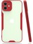 Ieg iPhone 12 Kılıf Platin Silikon - Kırmızı 1