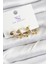 Pirinç Zİrkon Taşlı Kalp Model Gold Renk 3'lü Kadın Küpe - TJ-BKP10947 1