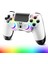 Kablosuz Ps4 Gamepad – Ps4/pc Uyumlu | Bluetooth Joystick, Dokunmatik Rgb Işıklı Panel, Çift Titreşim, 3.5mm Ses Çıkışı – Beyaz Spider Desen 1