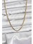 Heyf 316L Çelik Zincir Gold Renk 60 cm Yılan Zincir Kadın Kolye 1