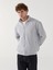 Yeni Sezon Dik Yaka Uzun Kollu Erkek Kalın Fermuarlı Sweatshirt 1