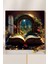 3D Görünümlü Temperli Cam Tablo – Fantastik Kitap Kapısı Uv Baskı 33X33 CM-CTK116 1