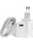 Beyaz Ultra Plus Hızlı Şarj Seti Şarj Adaptörü ve Kablosu 67W 2