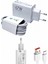 Beyaz Ultra Plus Hızlı Şarj Seti Şarj Adaptörü ve Kablosu 67W 5