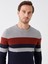 Yeni Sezon Bisiklet Yaka Uzun Kollu Renk Bloklu Erkek Triko Kazak 2