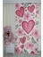 Kalp Bahçesi Çiçekli Kalp Çift Kanatlı Çocuk Odası Perdesi 2