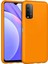 Xiaomi Redmi 9t Kılıf Nano Içi Kadife Silikon - Turuncu 1