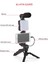 5i 1 Arada Mikrofonlu LED Işıklı Vlog Kiti Tabanca Tutuşlu Masaüstü Tripod & Selfie Stick|telefon/kamera Uyumlu 2