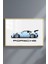 Porsche Araba Çerçeveli Metal Poster Tablo 1