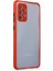 Samsung Galaxy A72 Kılıf Miami Şeffaf Silikon - Kırmızı 1