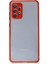 Samsung Galaxy A72 Kılıf Miami Şeffaf Silikon - Kırmızı 2