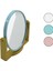 Ieg® Oval 8 Inç= 20.5X15.5CM Ahşap Bambu Ayakli Makyaj Aynasi Çi̇ft Tarafli Renkli̇ Plasti̇k Çerçeve 1