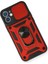 Iphone 12 Mini Kılıf Pars Lens Yüzüklü Silikon - Kırmızı 3