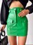 Lvsqvr Önden Iki Cepli Deri Etek Yeşil H240040 (Beden: S) 4
