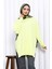 Sarı Bisiklet Yaka Soğuk İplik Triko Tunik 1