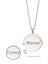Zirkon Taşlı Yuvarlak Model Gümüş Renk Isme Özel Yazılı 925 Ayar Gümüş Kadın Kolye 3