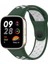 Xiaomi Redmi Watch 3 Spor Delikli Kordon - Haki Yeşil-Beyaz 1