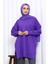 Mor Bisiklet Yaka Soğuk İplik Triko Tunik 3