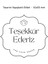 Teşekkür Ederiz Şekilli Etiket 61MM x 55MM 1