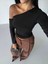 Nrtmsa Omuz Detaylı Kollu Bluz Siyah F2336 (Beden: S) 4
