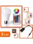 9W E27 Rgb ve Beyaz Işık Kumandalı Ampul + Kulaklık Çoklayıcı - 2li Set M4M3T4 1