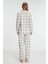 Anıl Kare Desenli Pamuklu Gömlek Pijama Takımı 3
