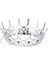 Taşlı Rönesans Kraliyet Gümüş Renk Kraliçe Tacı 3