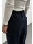Lacivert Beli Lastikli Kumaş Pantolon 2006 6