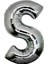 Gümüş Rengi Folyo Harf Balon 1 Metre 1