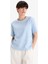 Regular Fit Bisiklet Yaka Kısa Kollu Tişört D8719AX25WN 4